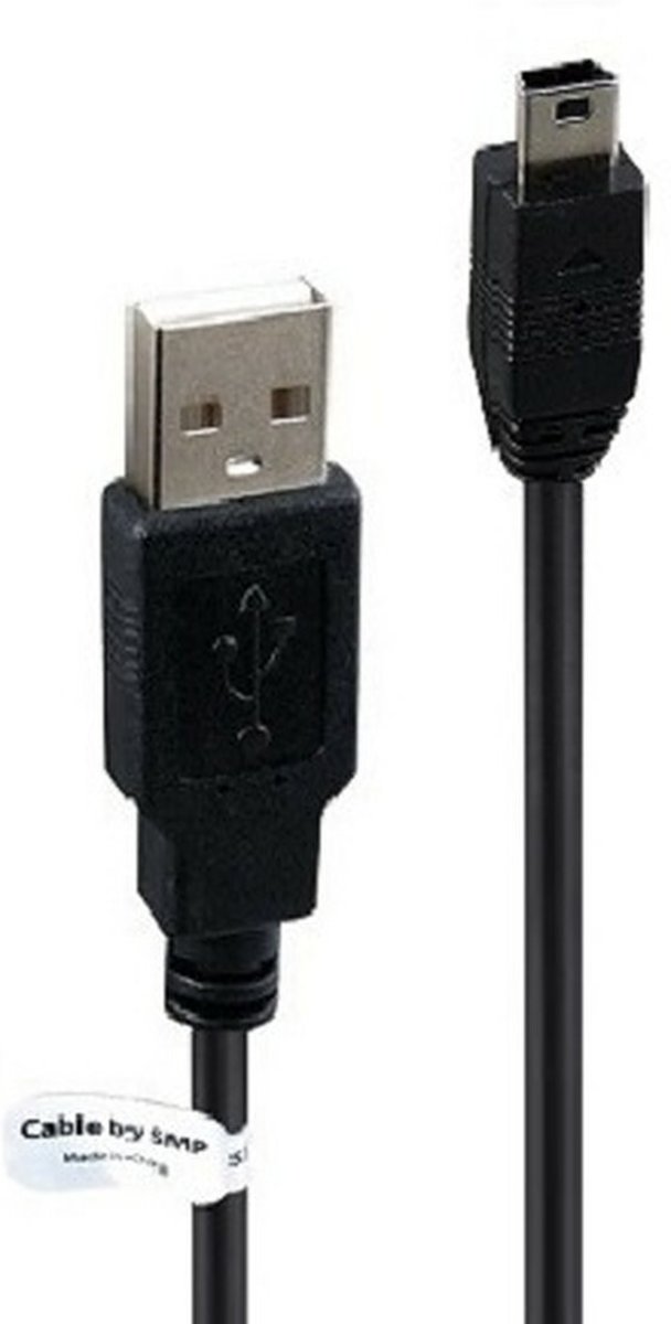 USB kabel 1 m. Data oplaadkabel. Geschikt voor: JVC GR- D796, D796U, D860, D860U, D870, D870U, D875, D875U, D90, D90U, D91