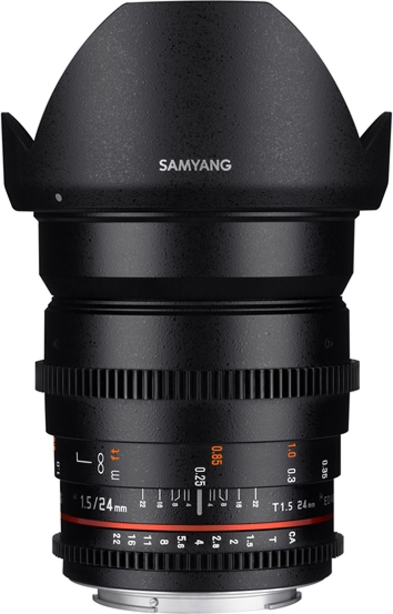 Samyang 24mm T1.5 VDSLR ED AS IF UMC II - Prime lens - geschikt voor Canon Systeemcamera