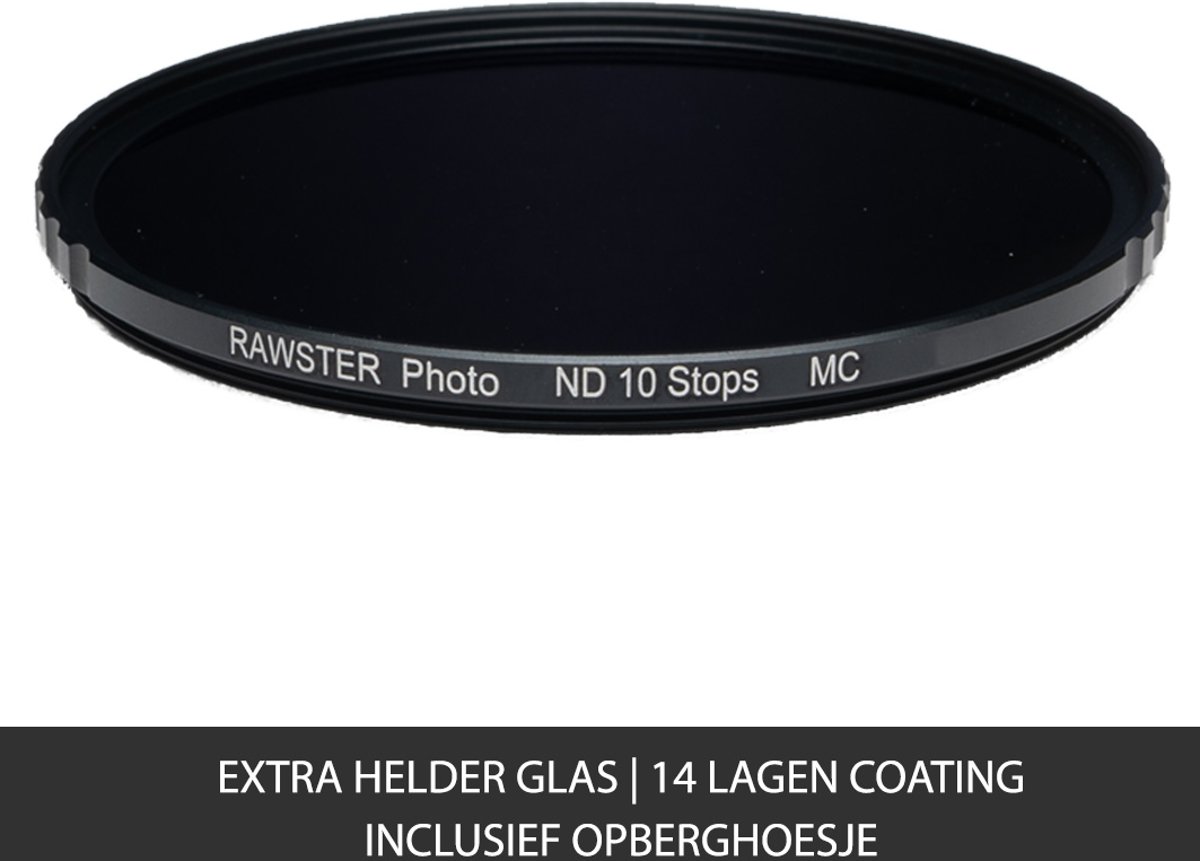 RAWSTER Photo � 10 Stops ND / Grijsfilter � 55mm � Slim frame � Multi-coated