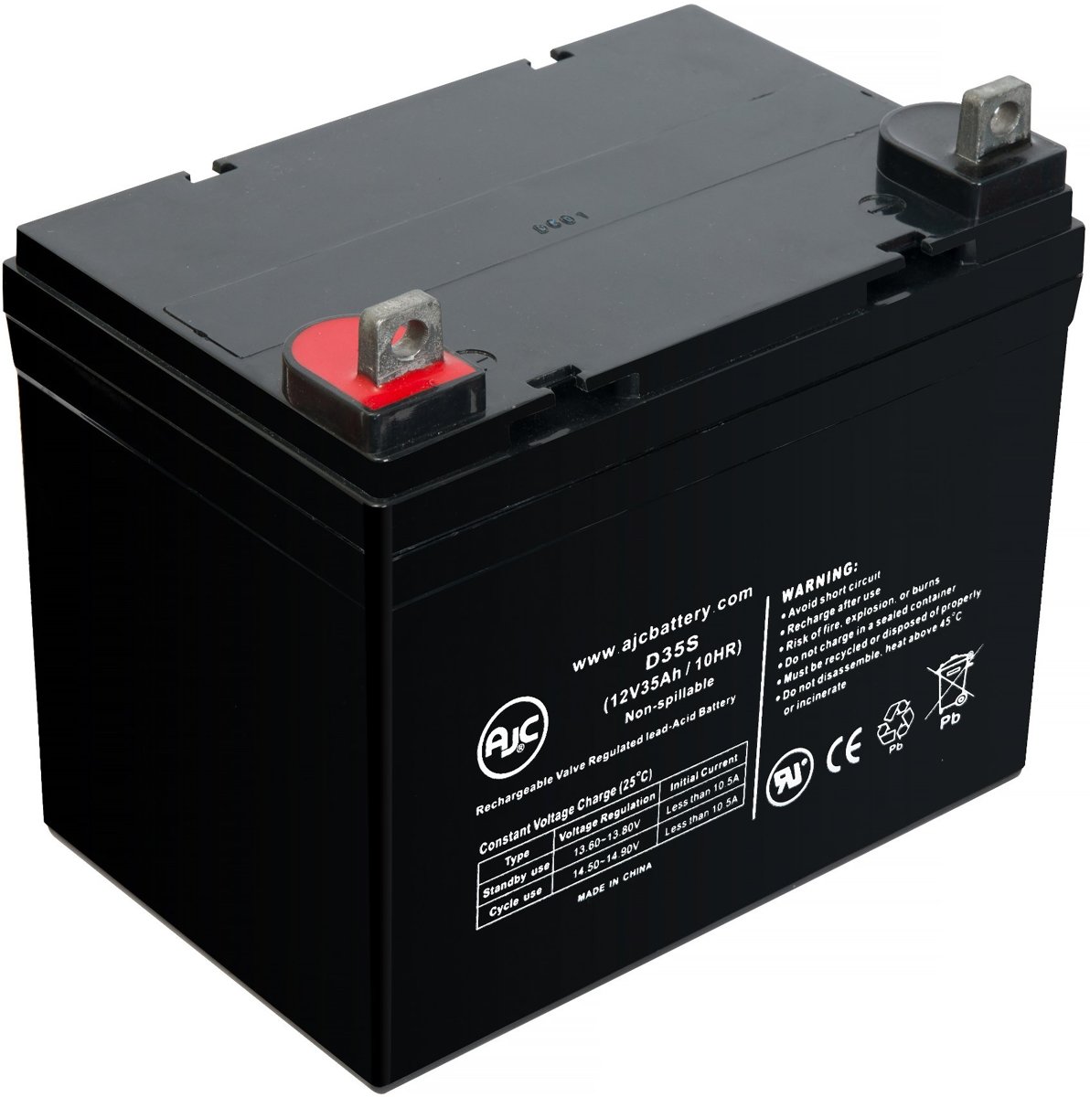 AJC� battery compatibel met John Deere SRX95 12V 35Ah Gazon en tuin accu