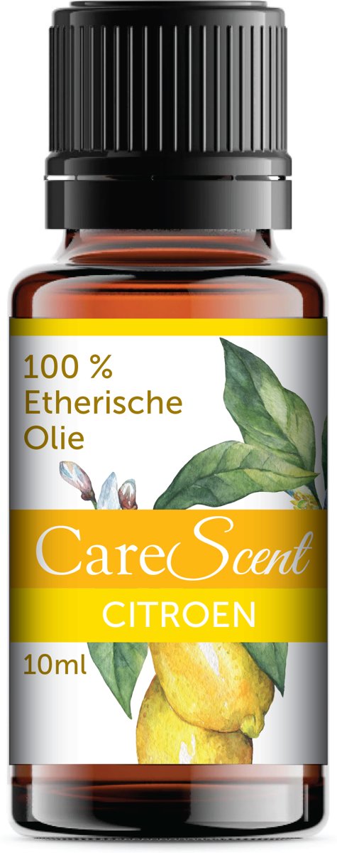 Foto van CareScent Citroen Olie | Essentiële Olie voor Aromatherapie | Geurolie | Aroma Olie | Aroma Diffuser Olie | Citroen Olie - 10ml