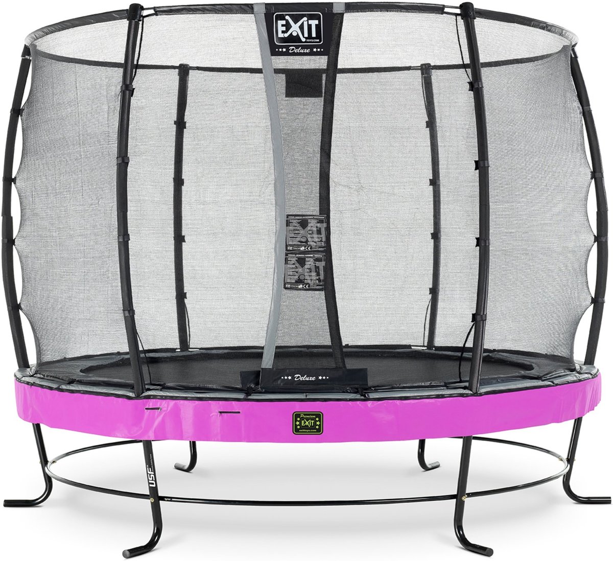 EXIT Elegant Premium trampoline ø305cm met veiligheidsnet Deluxe - paars