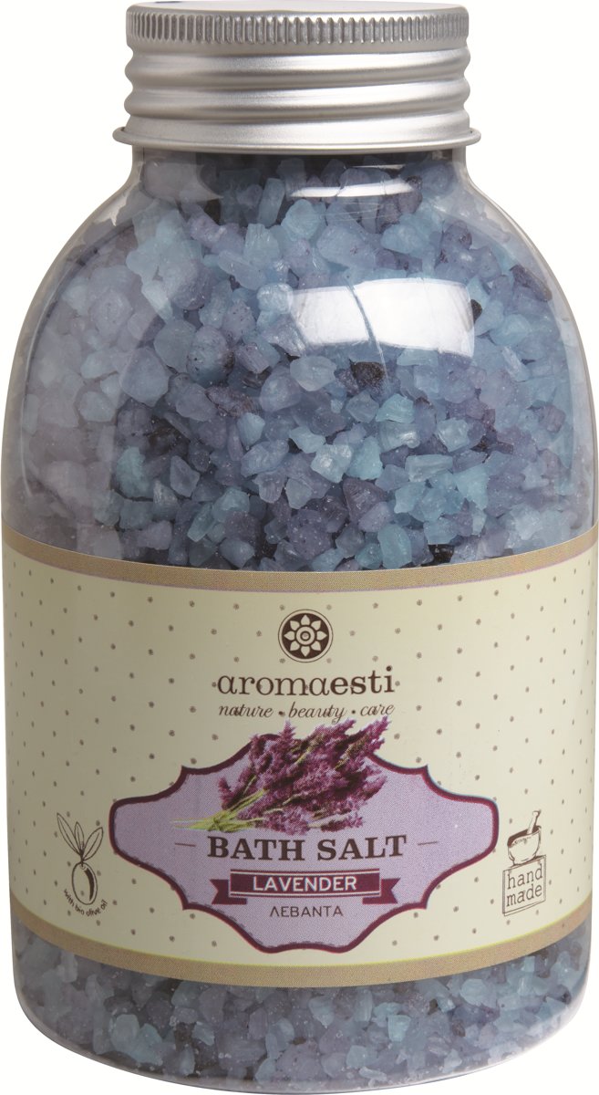 Foto van Aromaesti 100% Natuurlijk Badzout met Lavendel - 2 stuks voordeelverpakking