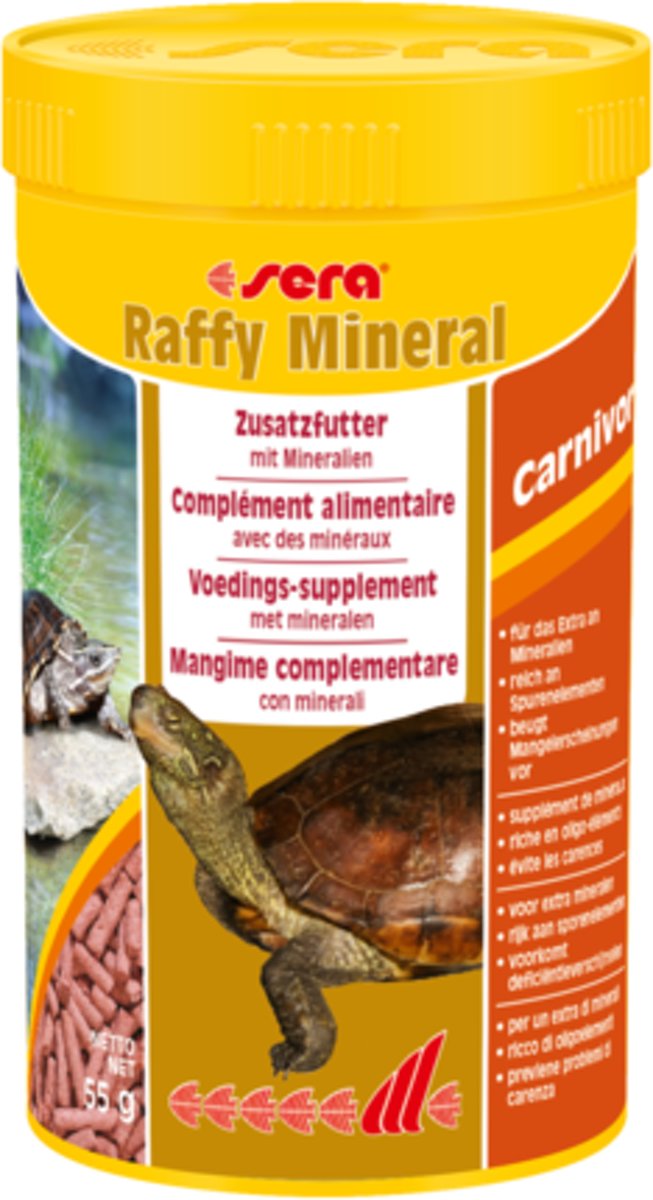 sera Raffy Mineral - 1000ml - Reptielenvoer granulaat voor schildpadden