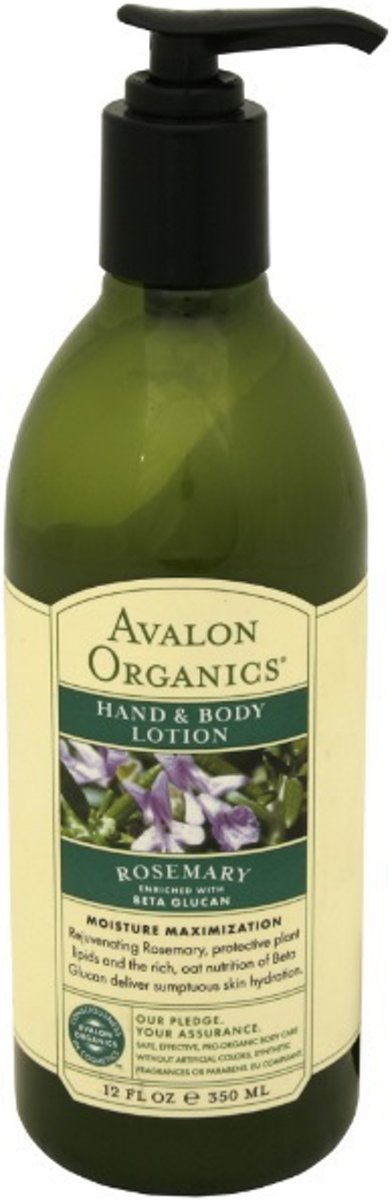 Foto van Avalon Organics Rozemarijn Hand & Body Lotion - 350 ml - Bodylotion
