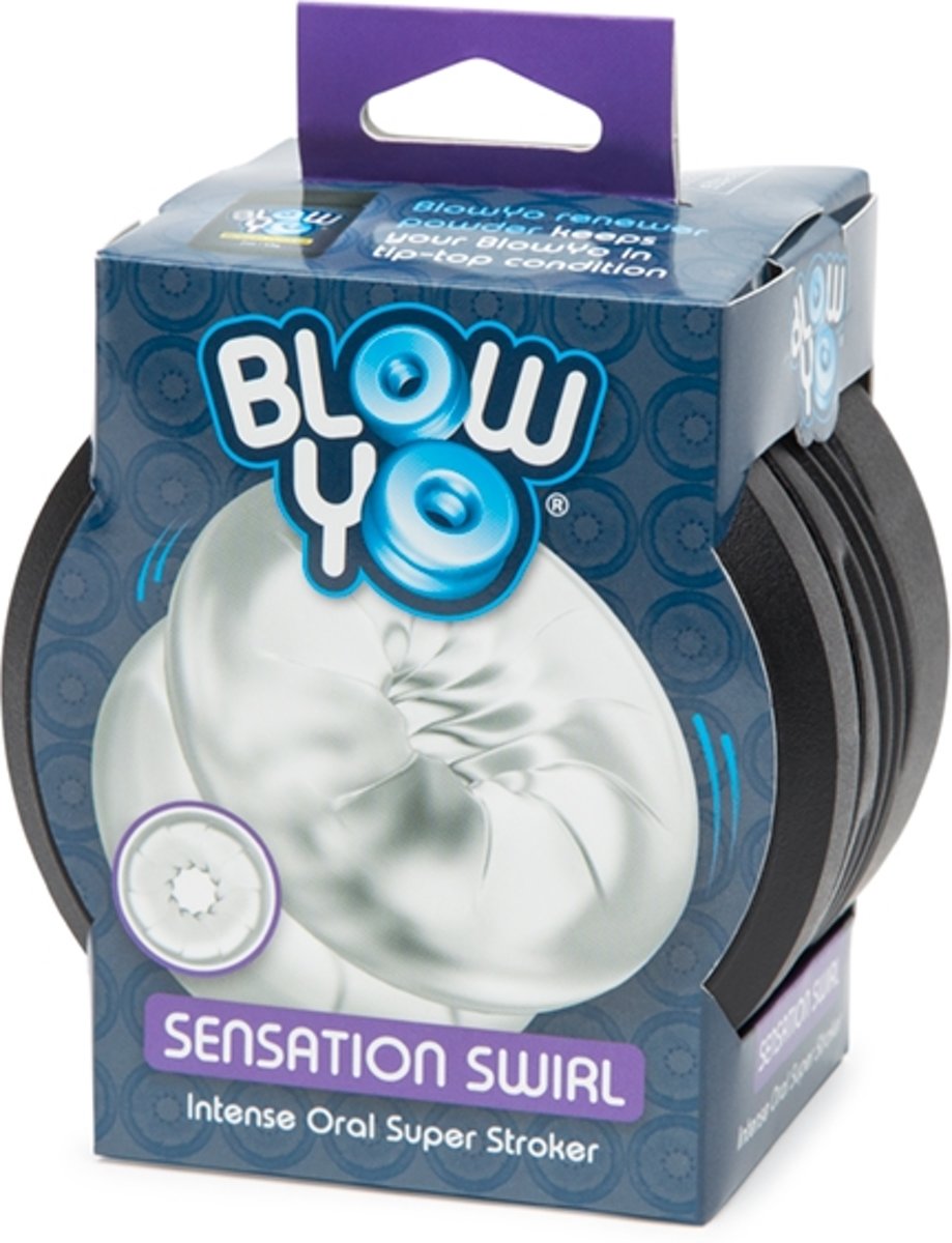 Foto van BlowYo - Sensation Swirl - Intense Oral Super Stroker - transparant