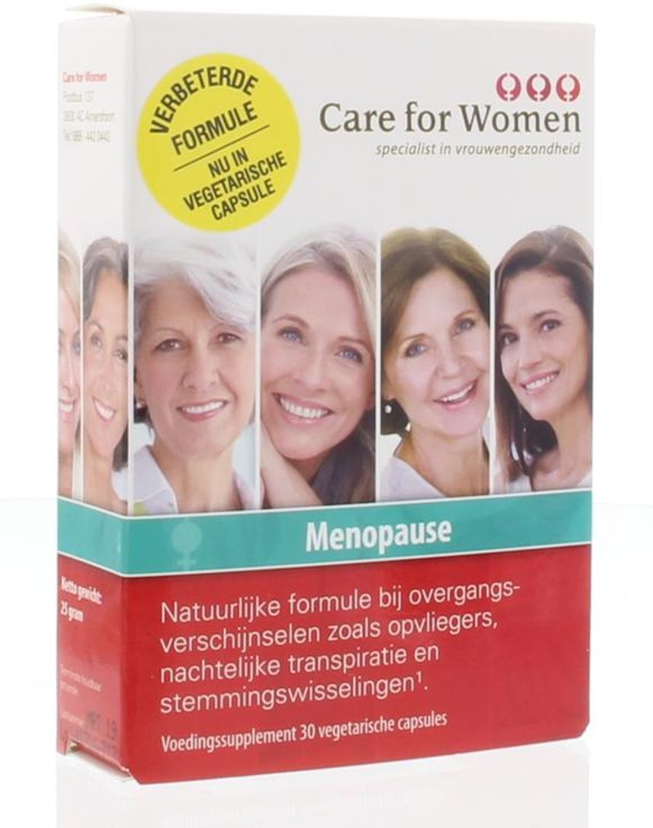 Foto van Care for Women Menopauze - 30 Capsules - Voedingssupplement