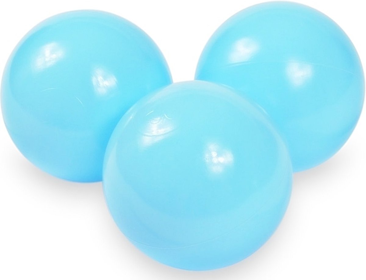 Ballenbak ballen baby blauw (70mm) voor ballenbak 100 stuks