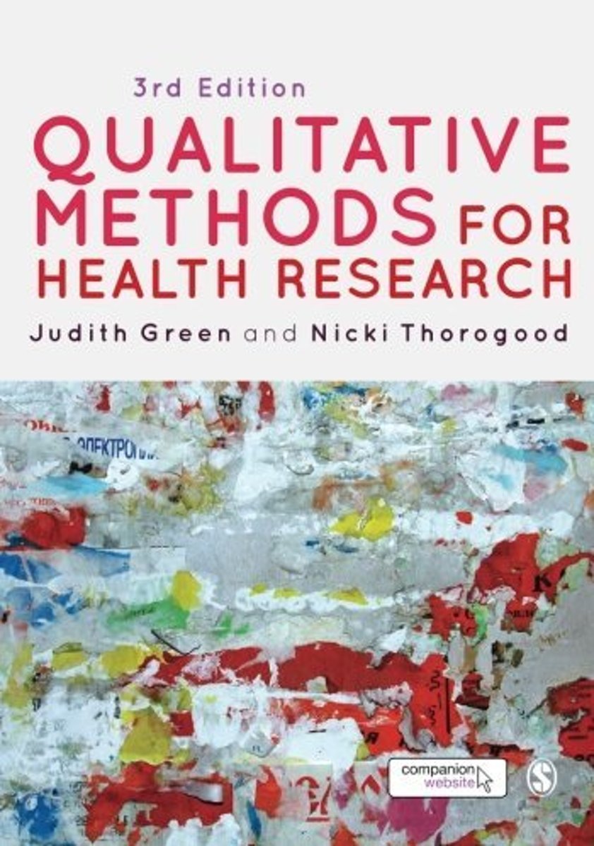 qualitative research in health care book