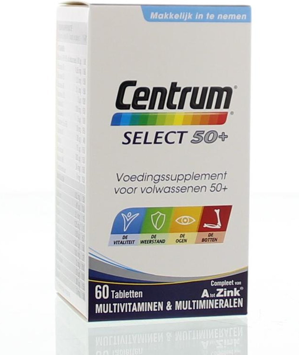 Foto van Centrum Multivitamine Select - 60 Tabletten - Multivitaminen