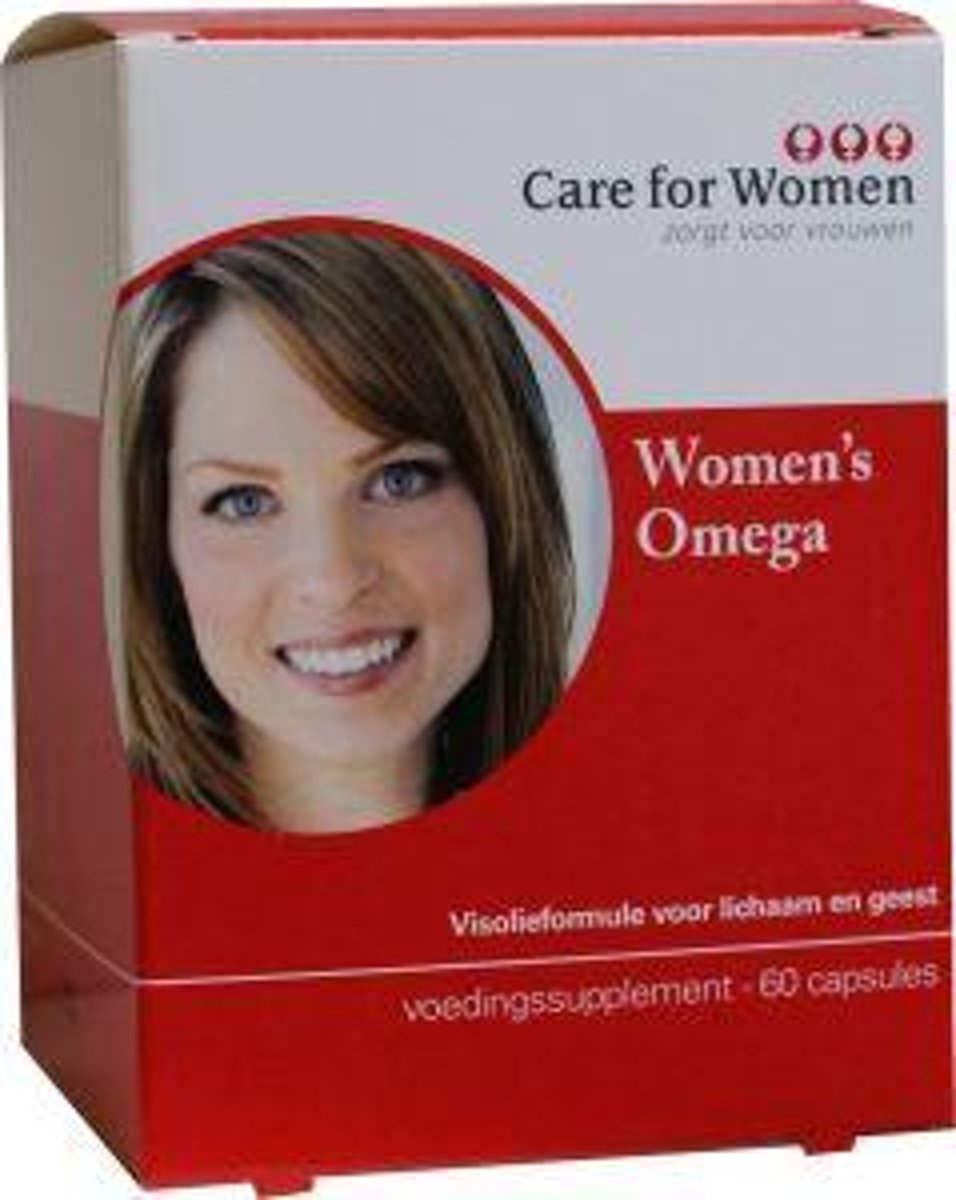 Foto van Care for Women Omega 3 - 60 capsules - Visolie - Voedingssupplement