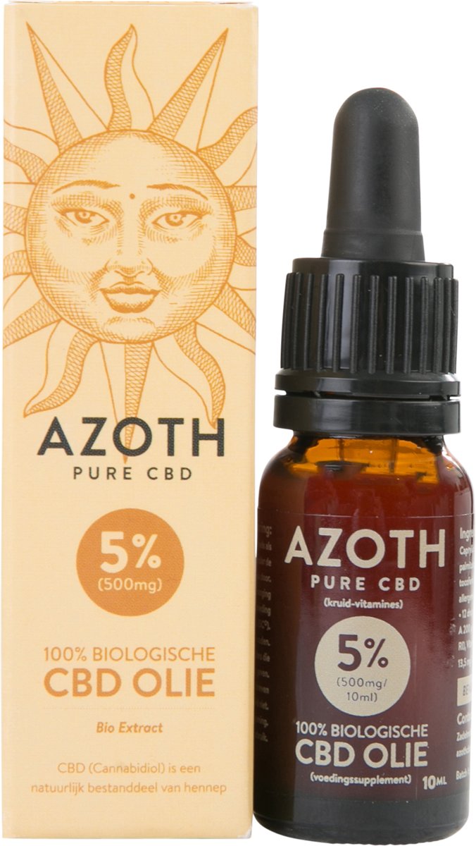 Foto van Azoth 5% Biologische CBD Bio Olie - THC vrij