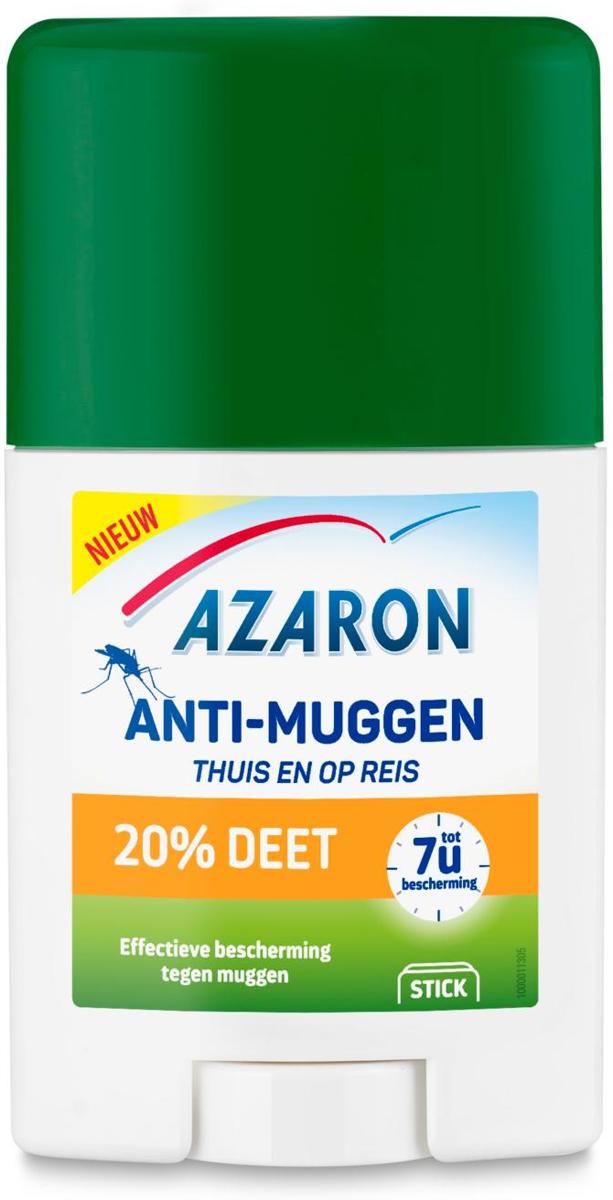 Foto van Azaron - Anti-Muggen 20% DEET Stick - Muggenbescherming