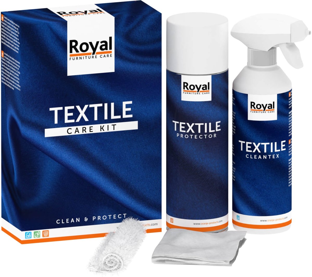 Oranje Textile Care Kit Clean en Protect