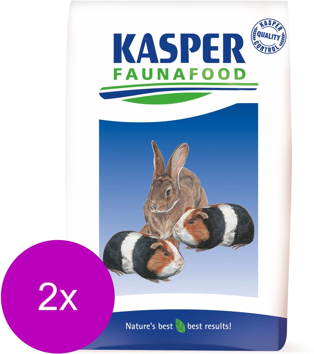 Kasper Faunafood Konijnenkorrel Hobby - Konijnenvoer - 2 x 20 kg