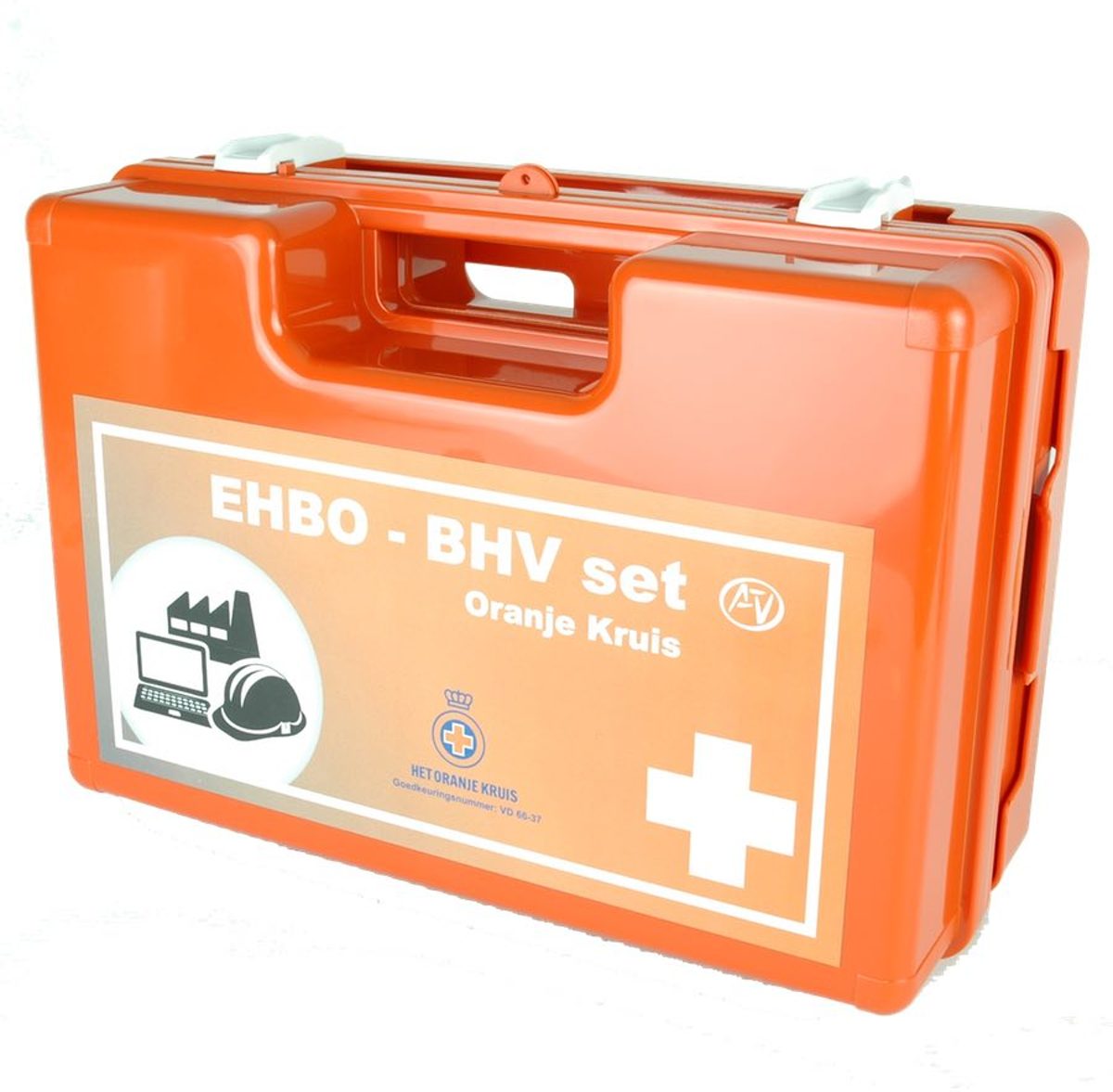 Foto van EHBO koffer BHV (richtlijnen Oranje Kruis 2016)