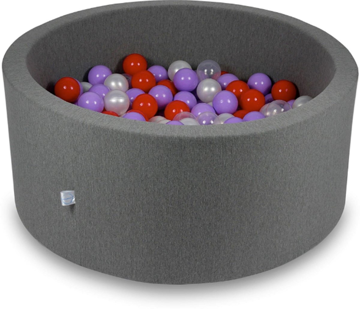Ballenbak - 300 ballen - 90 x 40 cm - ballenbad - rond donker grijs