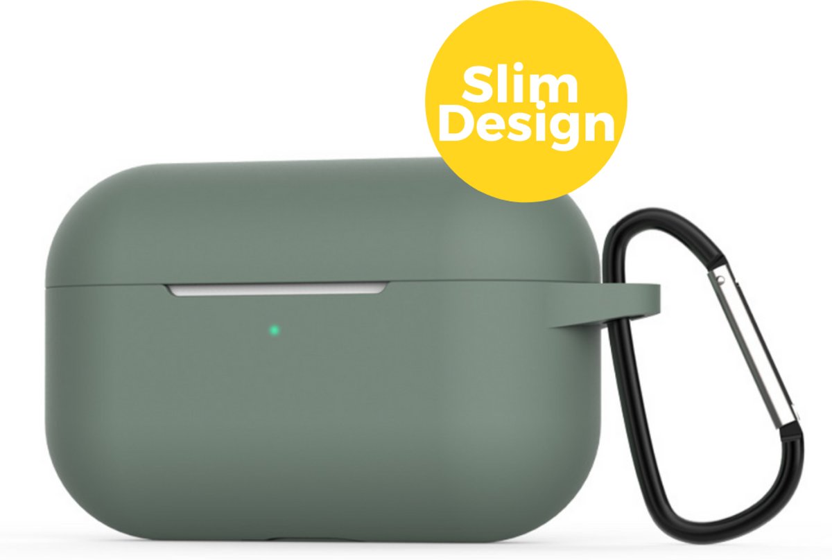 Apple Airpods Pro Siliconen Case Hoesje - Beschermhoes - Dennen Groen