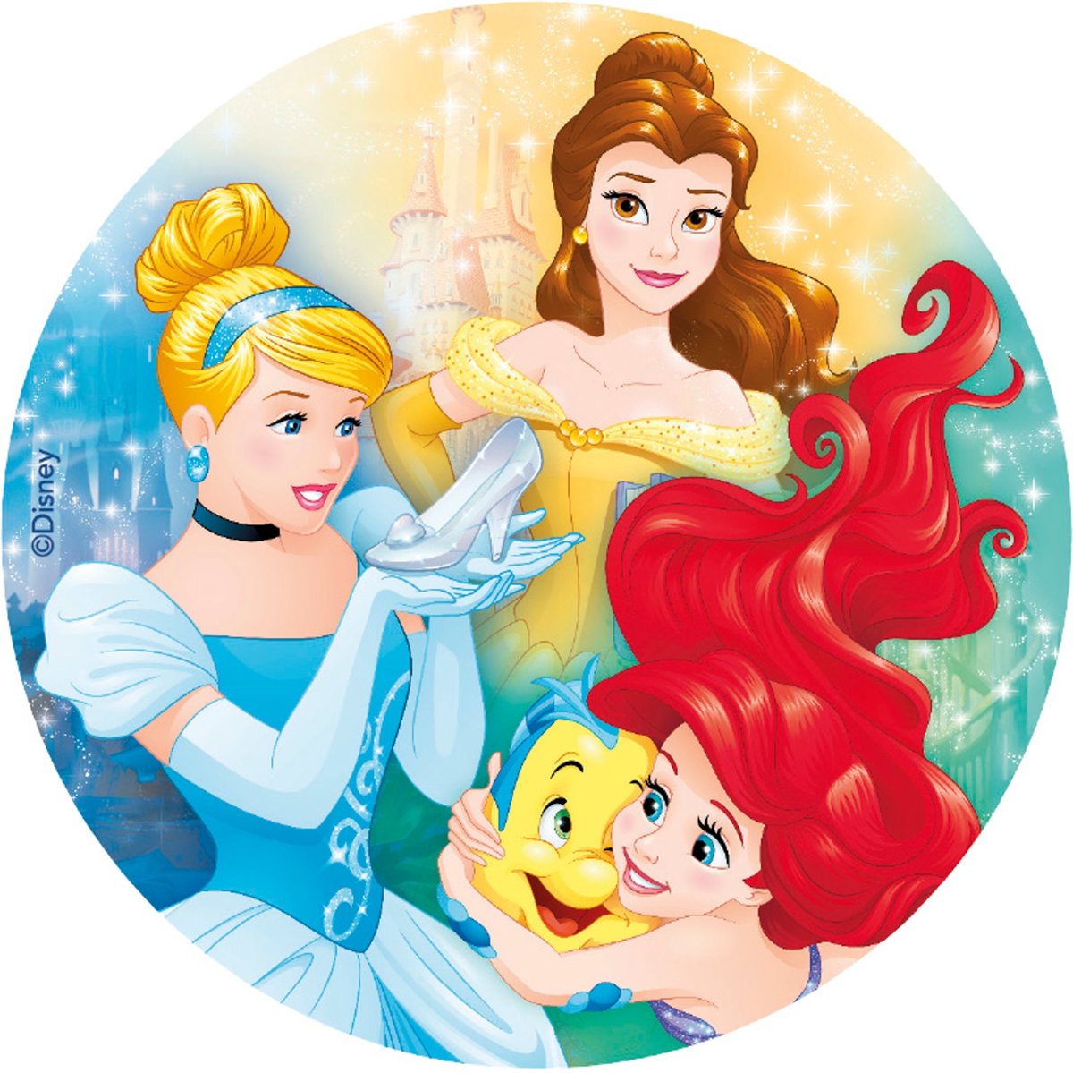 Bol Com Disney Princess Ouwel Taart Decoratie O 20 Cm