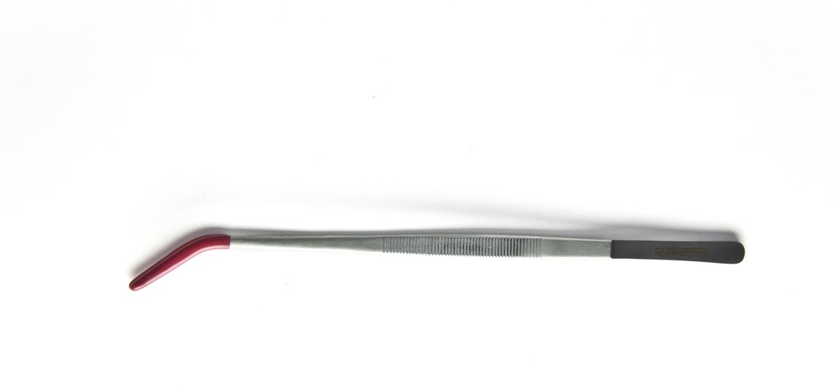 RepTech Voederpincet Gebogen met PVC tips 20cm
