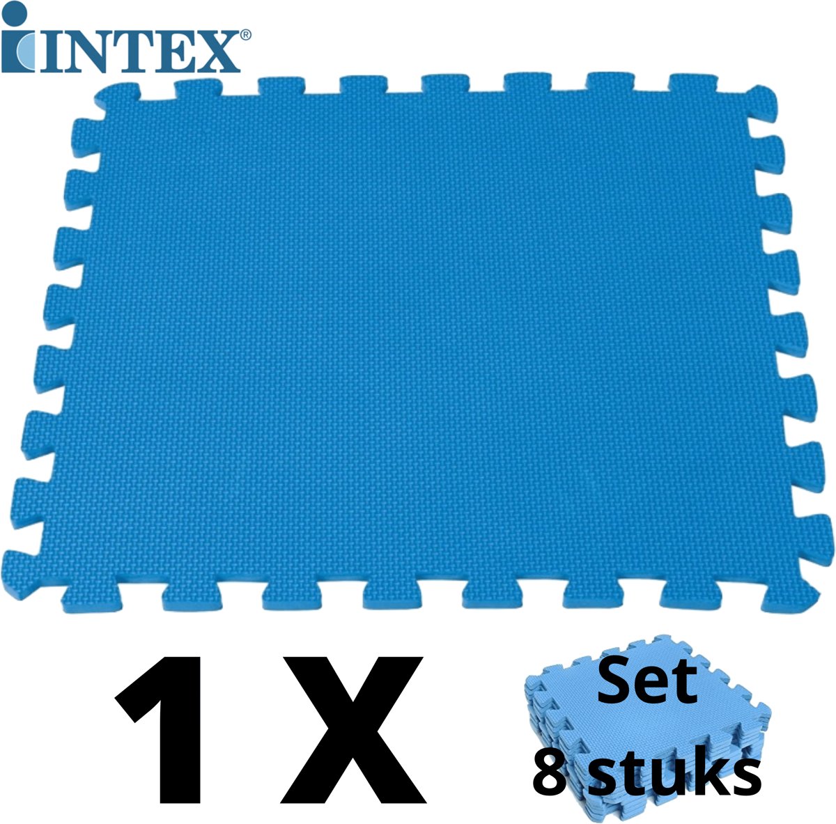 Vloertegels Intex 8 stuks 50x50x1 cm