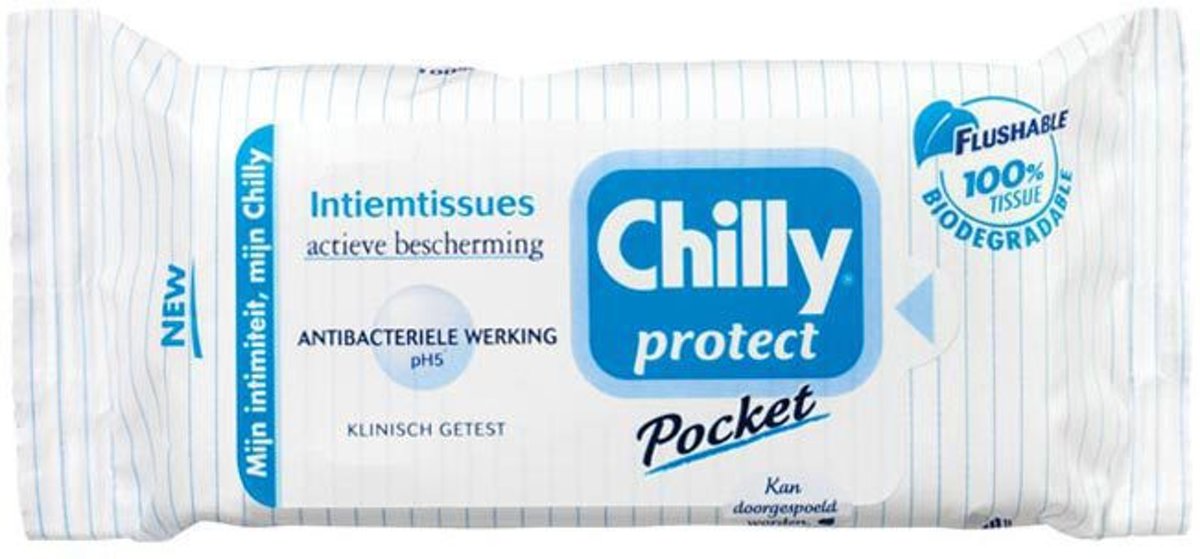 Foto van Chilly Protect Pocket - Intiem Doekjes