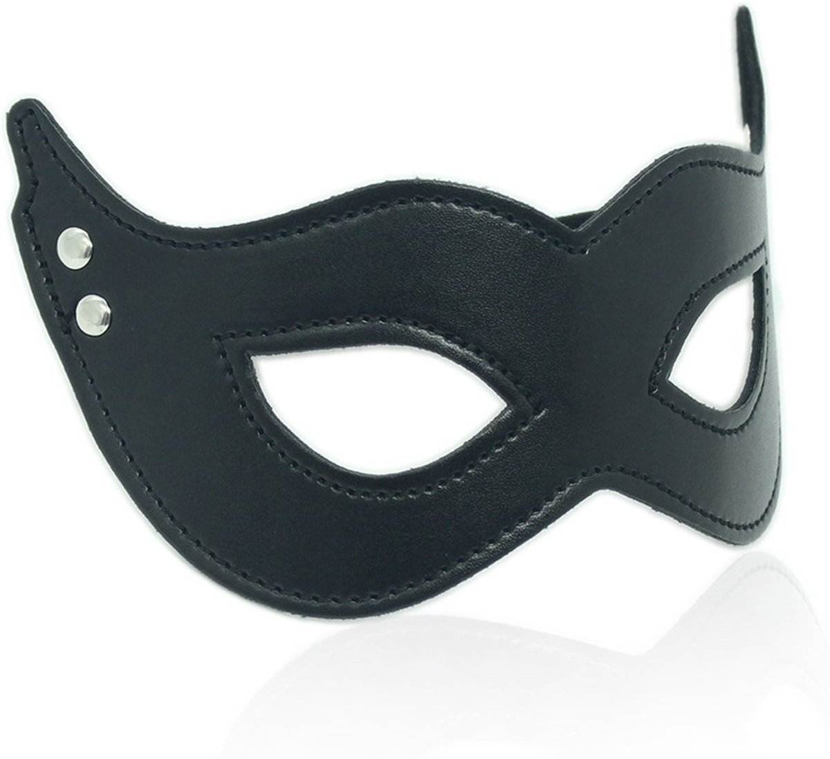 Foto van Banoch - mask villain black - masker van imitatieleer zwart