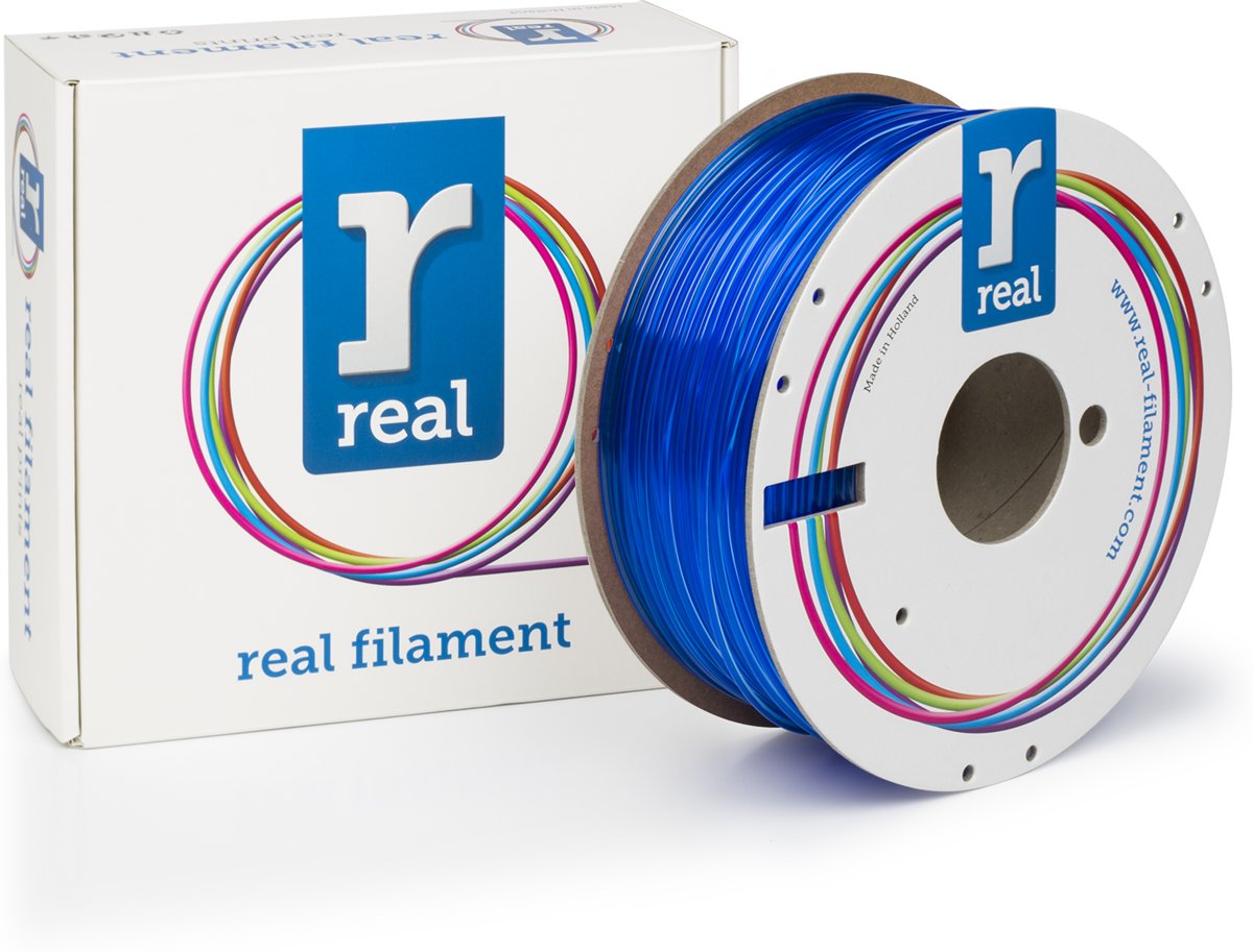 REAL Filament PETG transparant blauw 2.85mm (1kg)