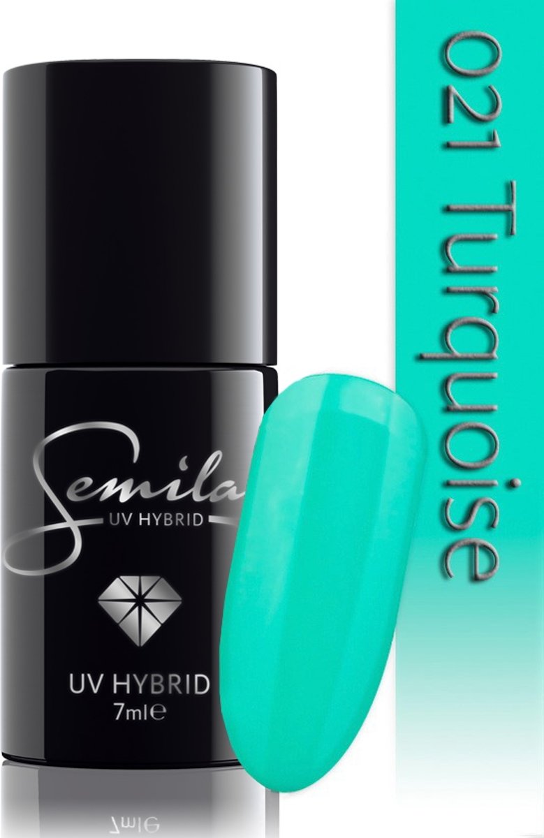 Foto van 021 UV Hybrid Semilac Turquoise 7 ml.
