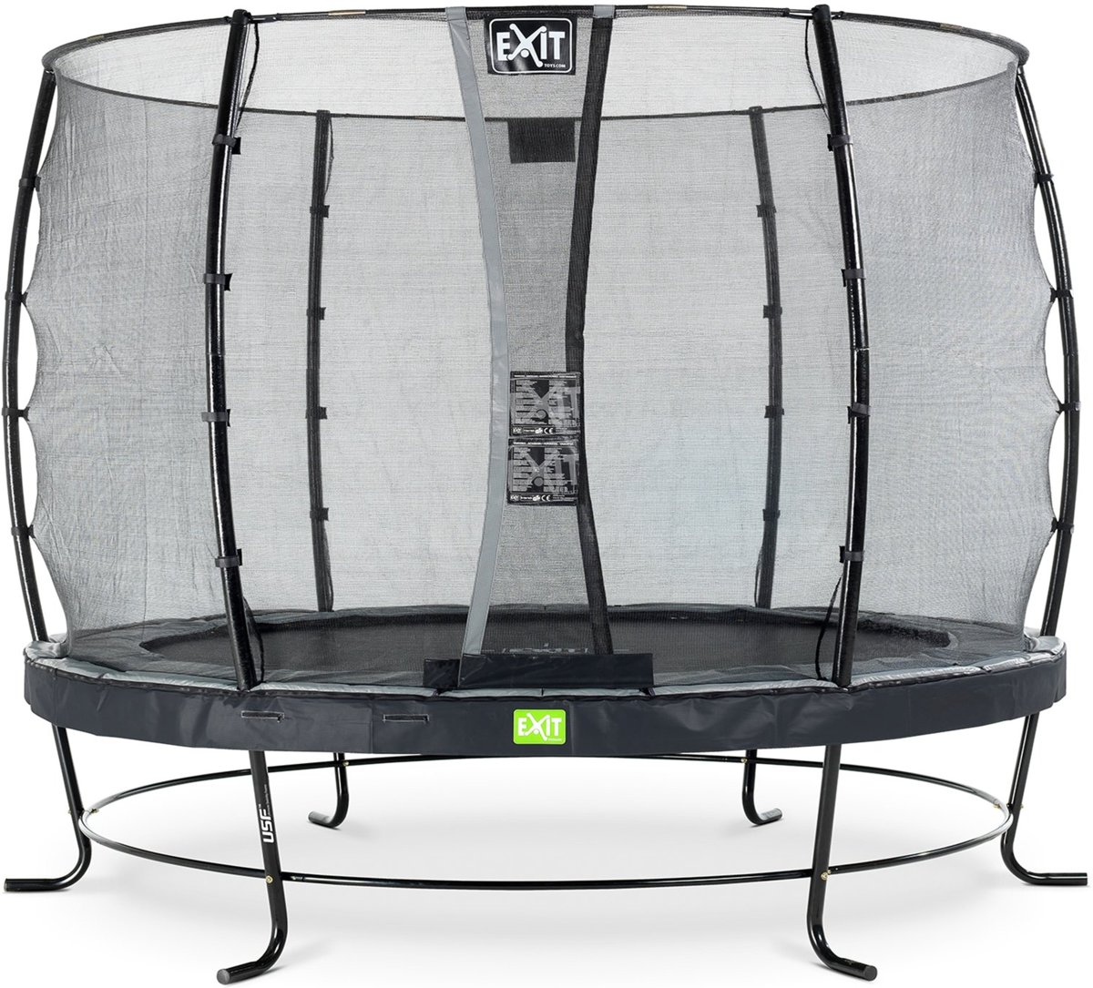 EXIT Elegant trampoline ø305cm met veiligheidsnet Economy - zwart