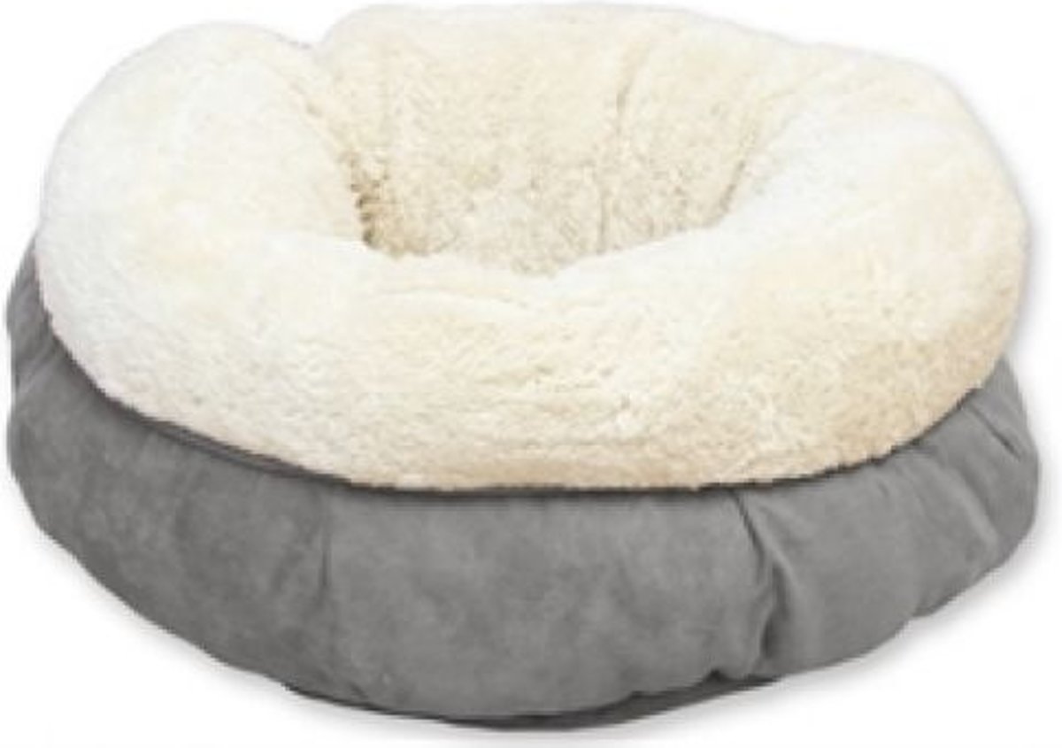 AFP Lambswool Donut Bed Grey
