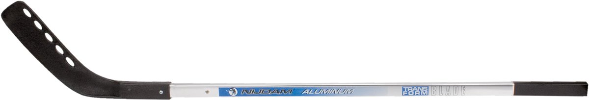 Nijdam IJshockeystick Aluminium - 110 cm - Zilver/Blauw