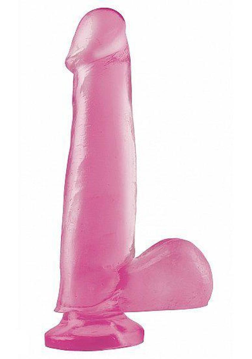 Foto van Pipedream Basix Rubber Works realistische dildo Suction CupDong roze - 7,5 inch