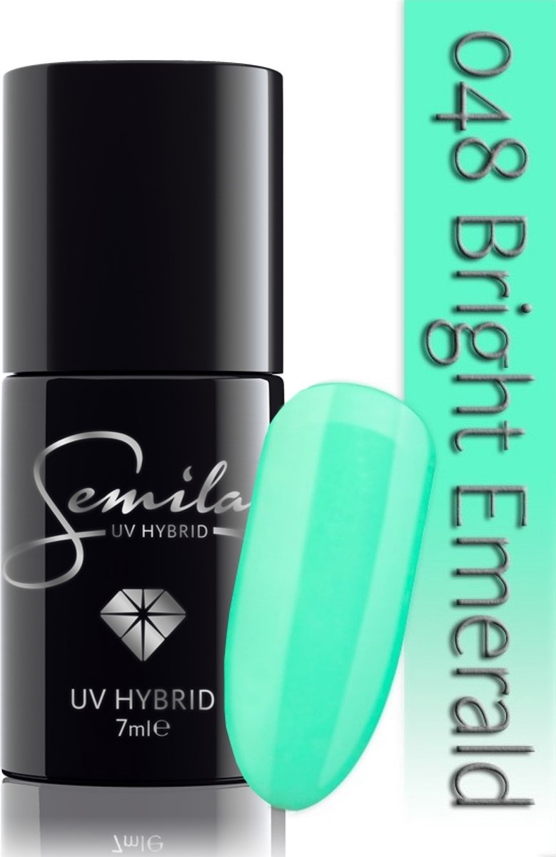 Foto van 048 UV Hybrid Semilac Bright Emerald 7 ml.