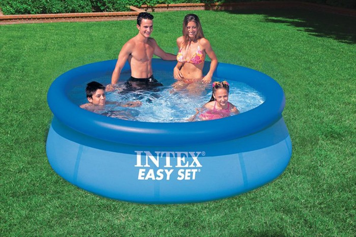 intex Easy Set zwembad 244 x 76 cm-Zonder filterpomp (met reparatiesetje)