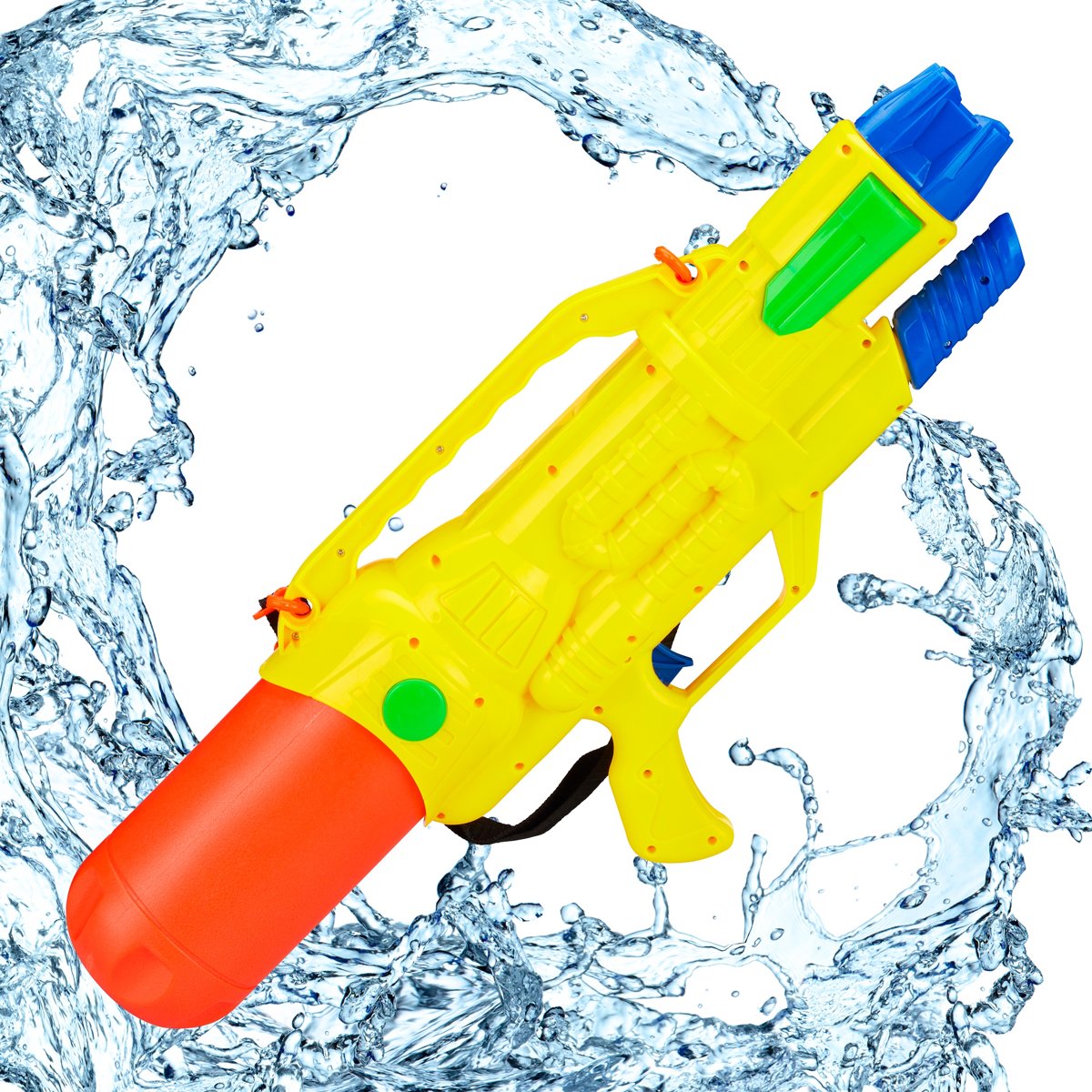 relaxdays waterpistool XXL - super soaker kinderen - waterkanon - water pistool - 1.8 L