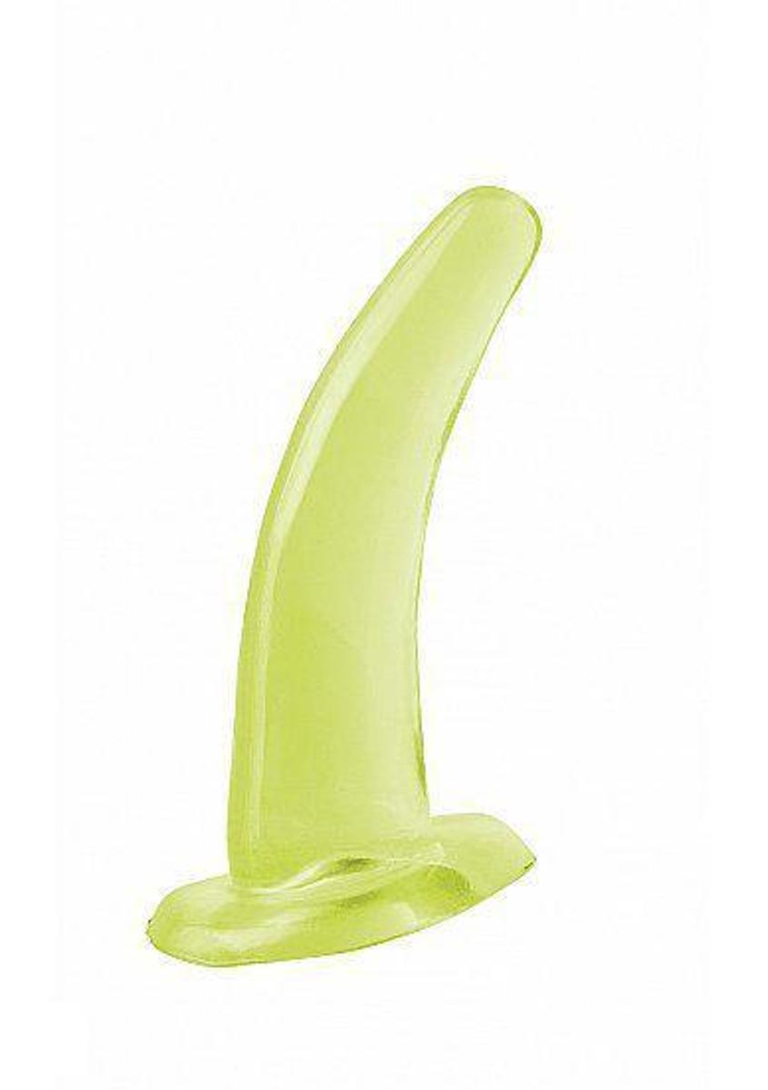 Foto van Pipedream Basix Rubber Works Buttplug/anaaldildo His and Her G-Spot - Glow in the Dark groen - 5 inch
