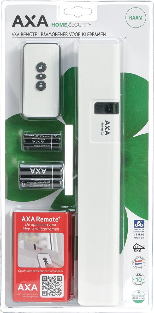 AXA Remote 2.0 Raamopener met afstandsbediening - Voor klepraam/bovenlicht - SKG** - Wit - In consumentenverpakking - 2902-00-98BL