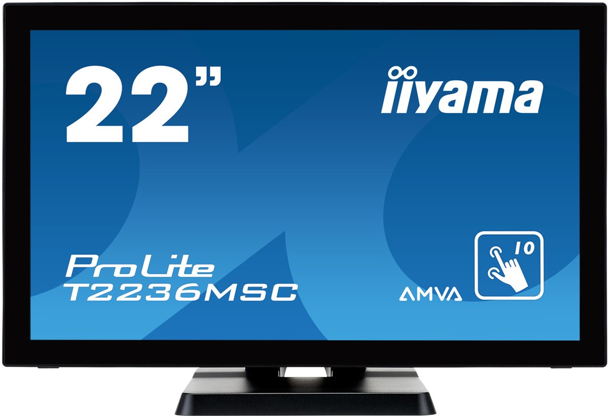 iiyama ProLite T2236MSC-B2 21.5'' 1920 x 1080Pixels Multi-touch touch screen-monitor