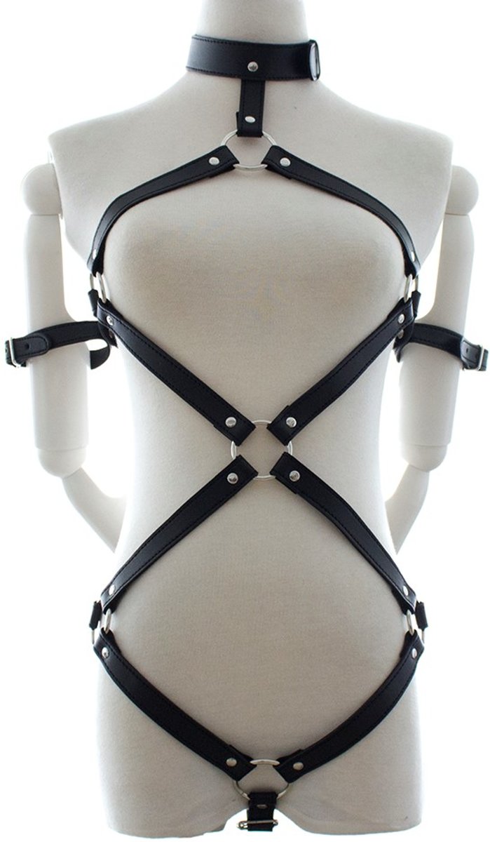Foto van Banoch - Bondage Elegant Body - Harness -Zwart bondage harnas