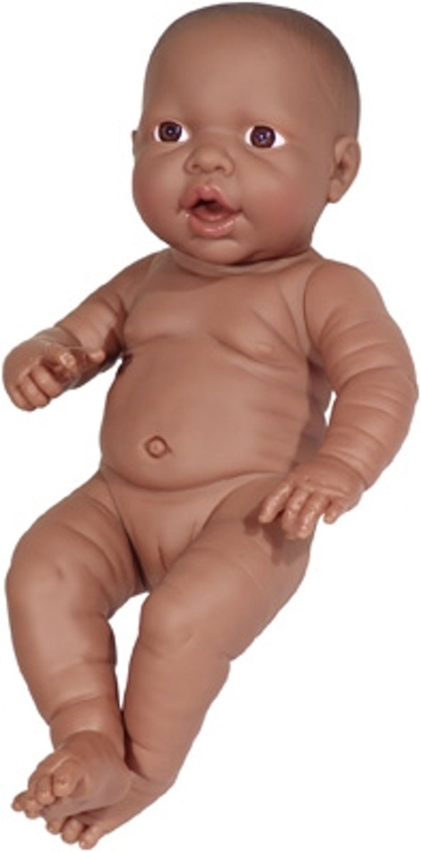 Bayer Babypop Newborn Donker - Meisje - 42 cm