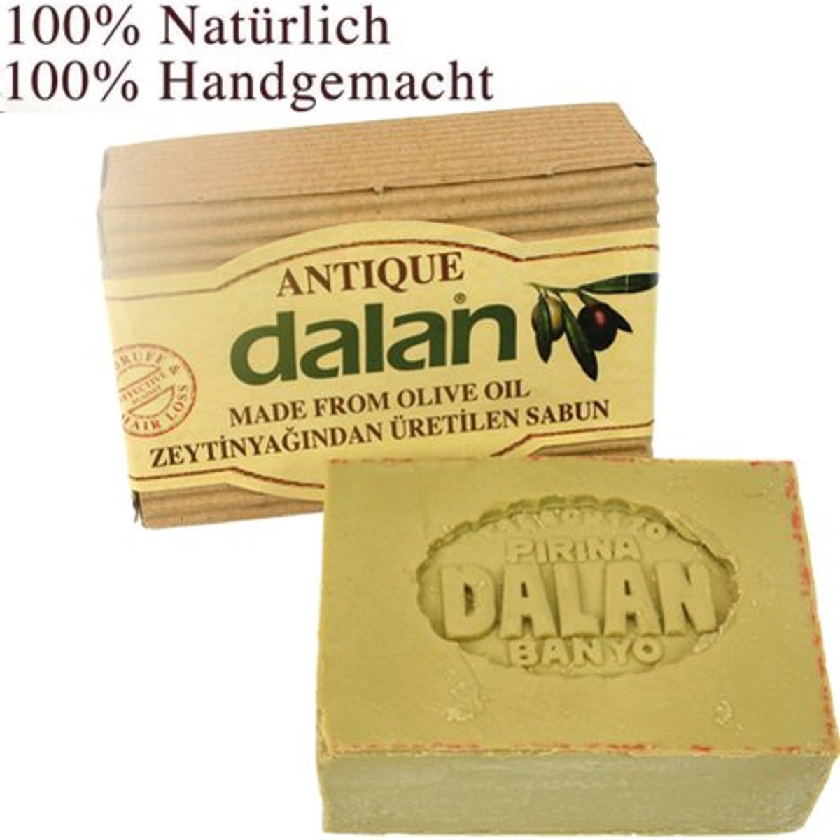 Foto van Dalan Antique Olijfolie zeep - voordeelverpakking- 3x 170 gr.