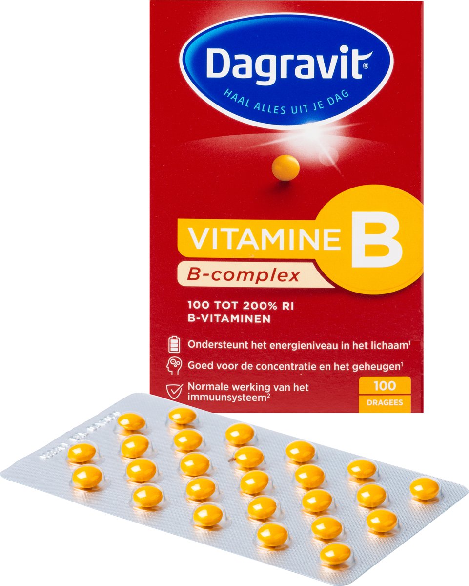 Foto van Dagravit B-Complex - 100 Tabletten - Multivitamine
