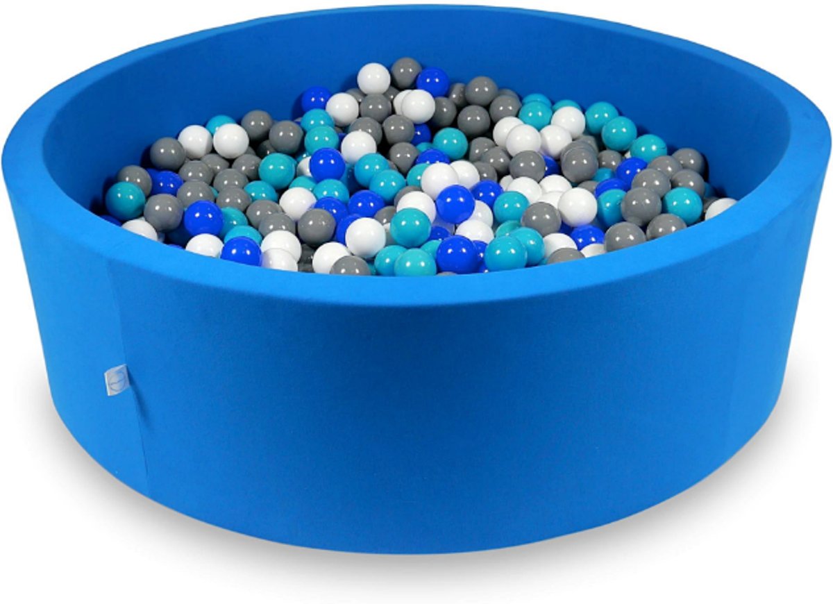 Ballenbak XXL - 700 ballen - 130 x 40 cm - ballenbad - rond blauw