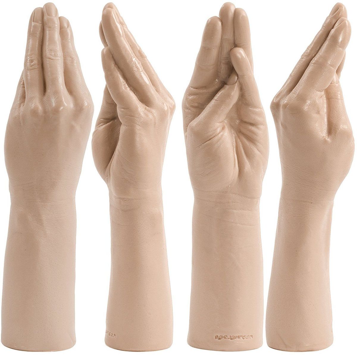 Foto van Huidkleurige realistische XXL Fisting dildo hand 38 cm