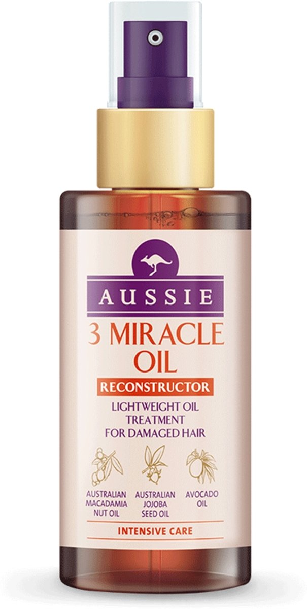 Foto van Aussie 3 Miracle Oil 100 ml Vrouwen 100ml haarolie