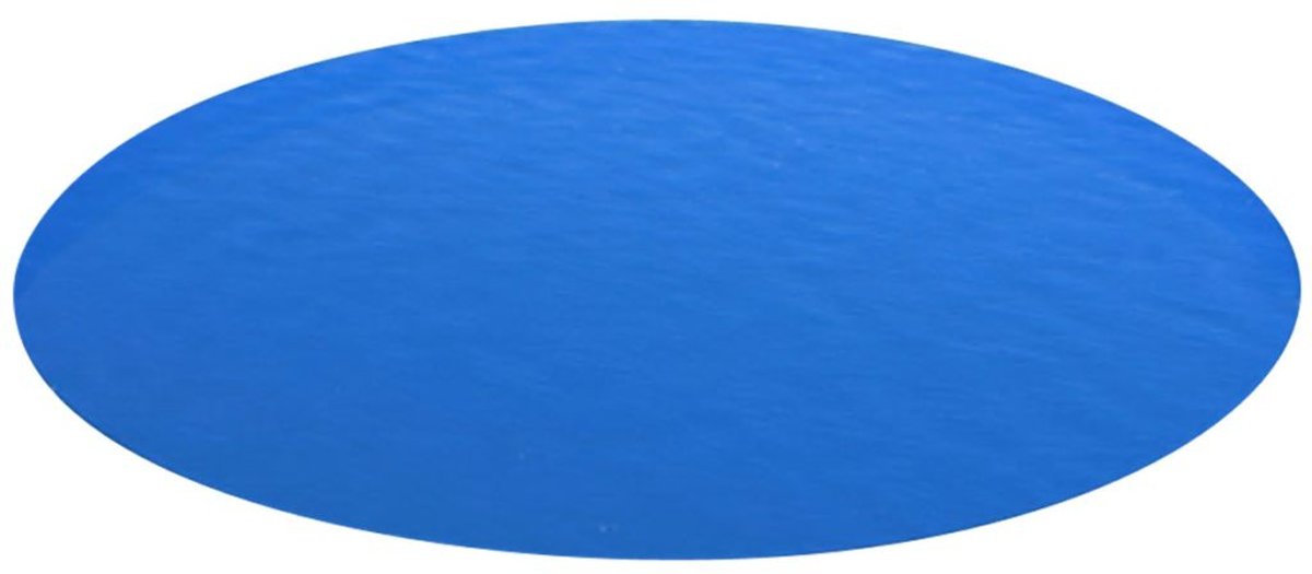vidaXL Zwembadzeil rond 488 cm PE blauw