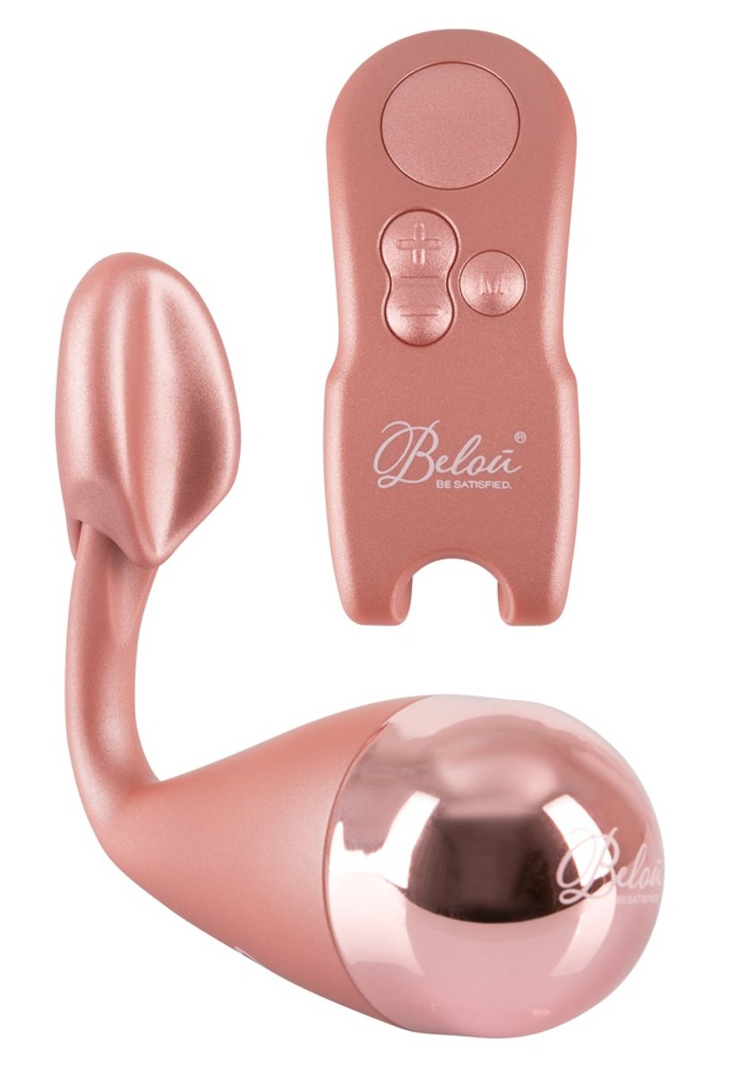 Foto van Belou – Draadloze Design Vibratie Ei met Clitoris Stimulatie en Draadloos Oplaadbaar voor Ongekende Hoogtepunten – Rosé