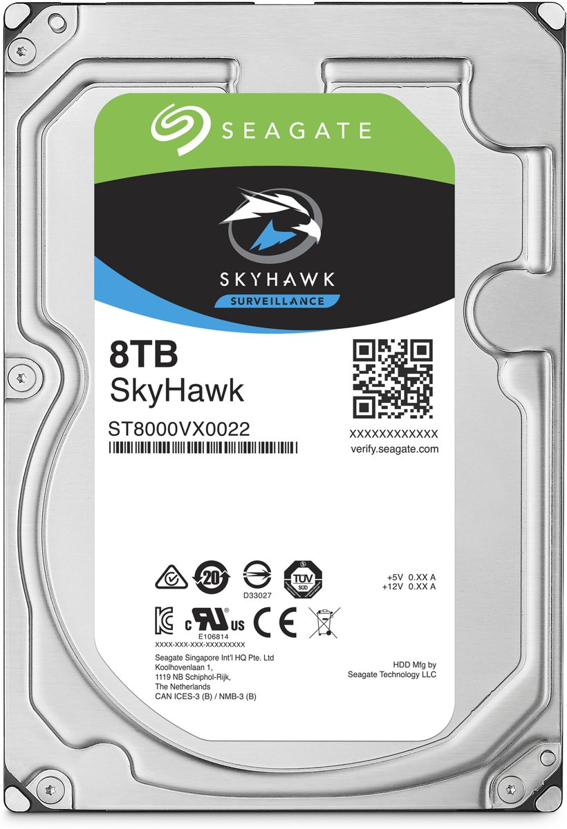 Seagate SkyHawk - Interne harde schijf - 8 TB