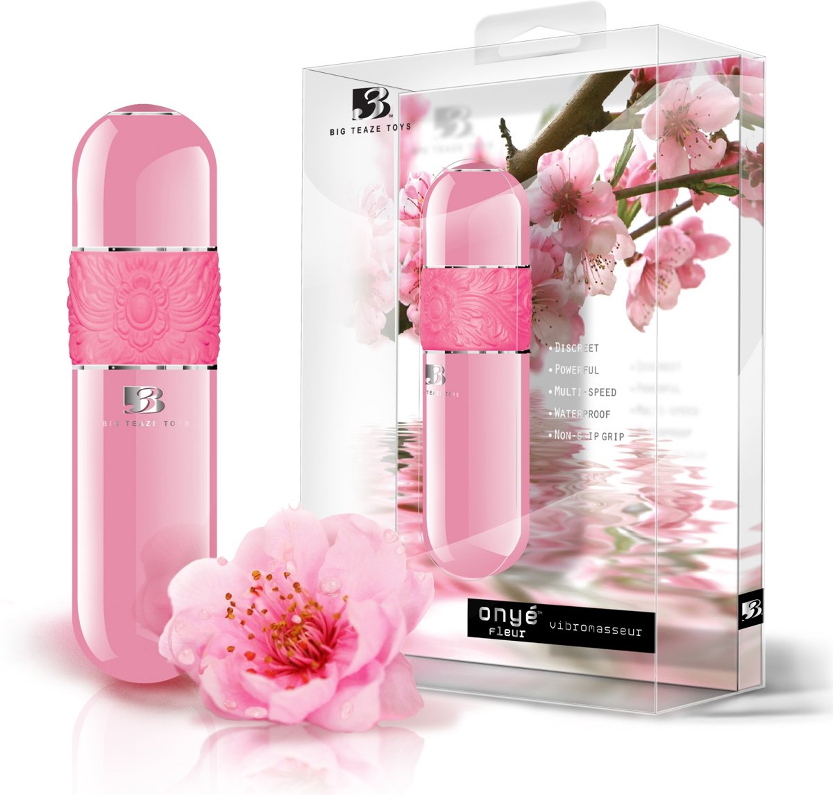 Foto van Big Teaze Toys B3 Onye Fleur - Roze Parel - Vibrator